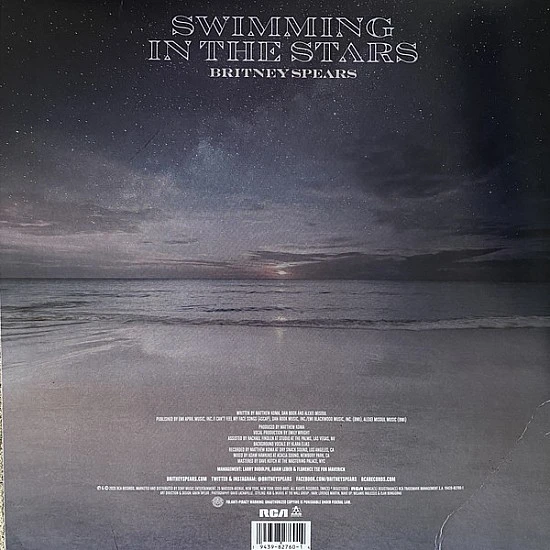 Britney Spears - Swimming In The Stars  Plak Maxi Single* ÖZEL BASIM *
