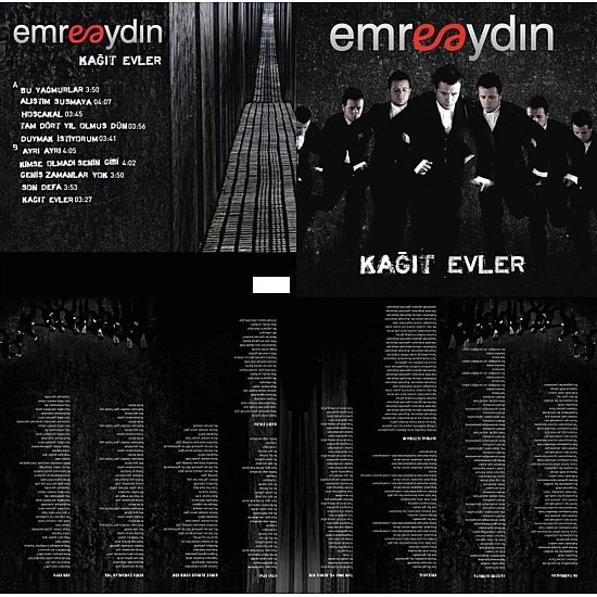 Emre Aydın - Kağıt Evler Kırmızı Renkli Plak LP