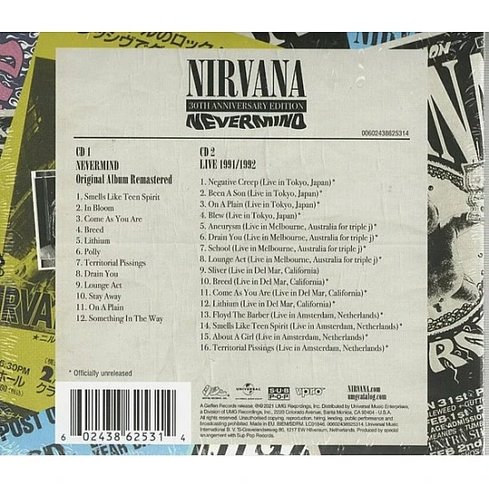 Nirvana - Nevermind (30th Anniversary) 2 CD