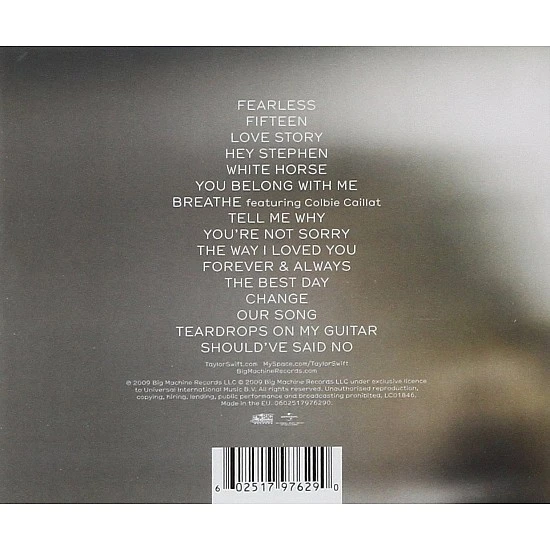 Taylor Swift - Fearless CD