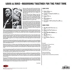 Louis Armstrong And Duke Ellington – Recording Together For The First Time Caz Plak LP