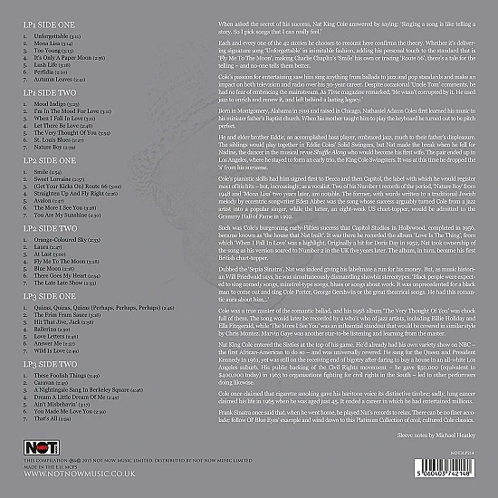 Nat King Cole – The Platinum Collection (Beyaz Renkli) Plak 3 LP