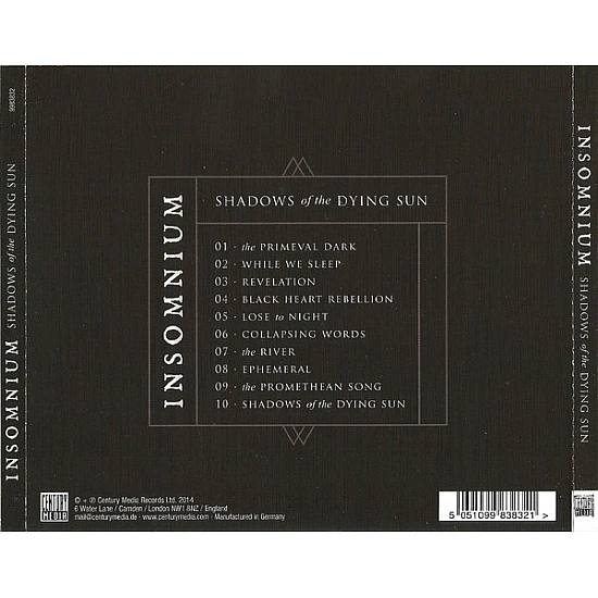 Insomnium – Shadows Of The Dying Sun CD