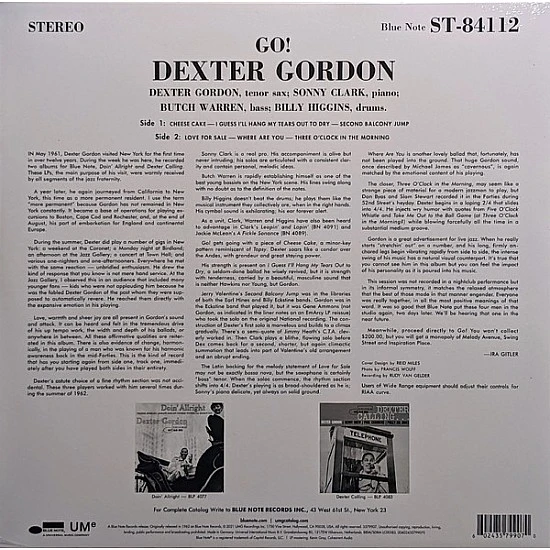 Dexter Gordon - Go! Caz Plak LP