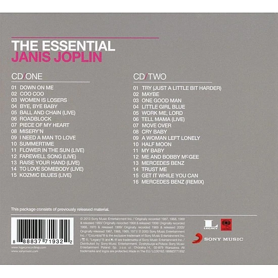 Janis Joplin - The Essential Janis Joplin 2 CD