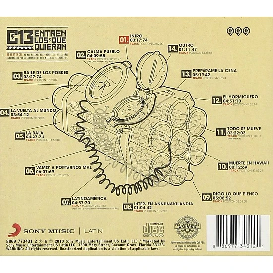 Calle 13 - Entren Los Que Quieran CD