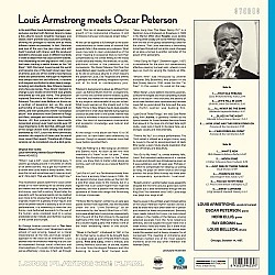 Louis Armstrong - Meets Oscar Peterson (Mavi Renkli) Caz Plak LP