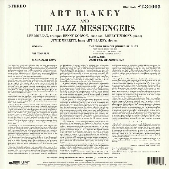 Art Blakey - Moanin' (Blue Note) Caz Plak LP