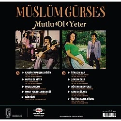 Müslüm Gürses - Mutlu Ol Yeter Plak LP