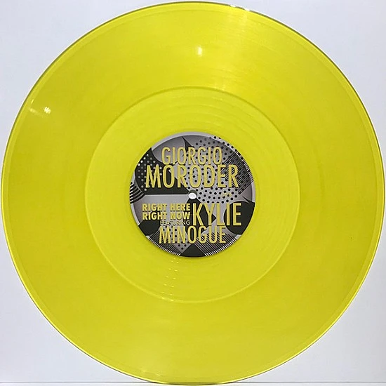 Giorgio Moroder / Kylie Minogue ‎– Right Here, Right Now (Sarı Renkli - RSD 2020) 12" Plak