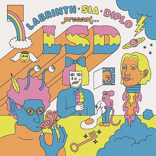 Labrinth, Sia & Diplo Present LSD- (Şeffaf Mavi- Turuncu Renkli) Plak LP