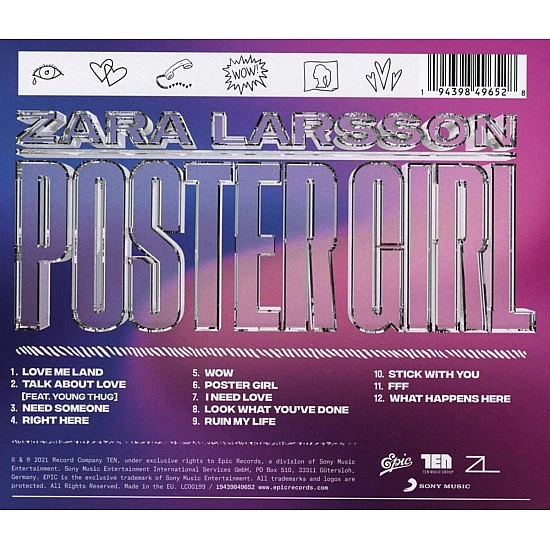 Zara Larsson - Poster Girl CD