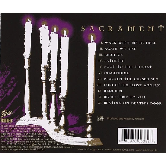 Lamb Of God - Sacrament CD