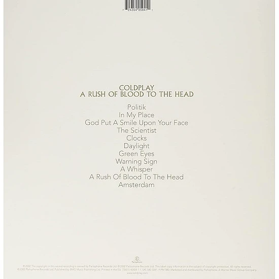 Coldplay - A Rush Of Blood To The Head Plak LP