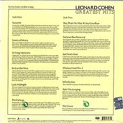 Leonard Cohen - Greatest Hits Plak LP