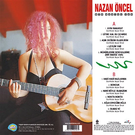 Nazan Öncel - Bir Hadise Var Sarı Renkli Plak LP