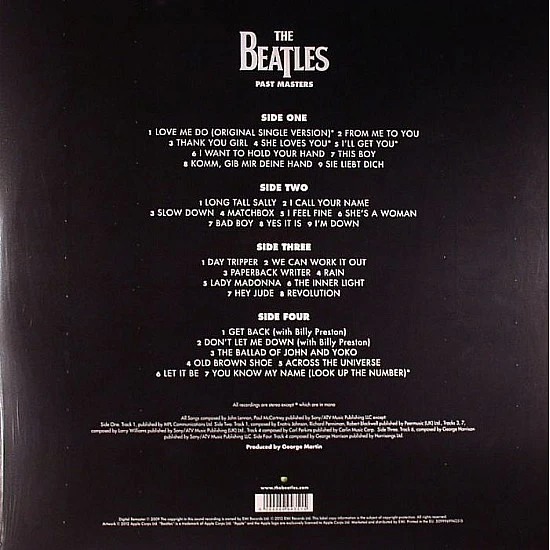 The Beatles - Past Masters Plak 2 LP