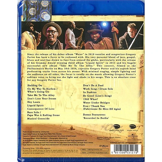 Gregory Porter ‎– Live In Berlin Blu-ray Disk