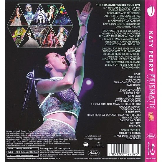 Katy Perry - The Prismatic World Tour Live Blu-ray Disk