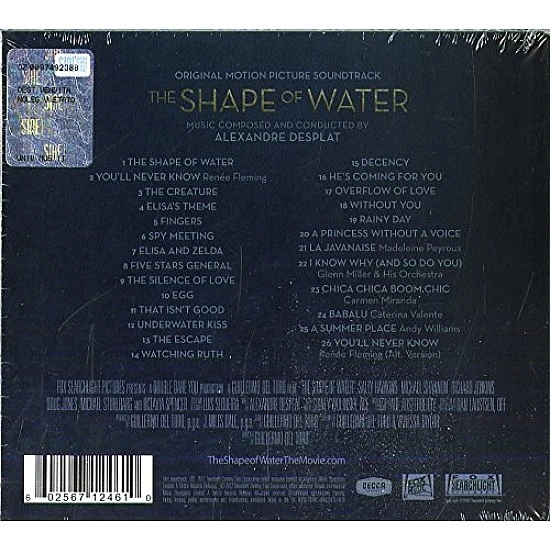Alexandre Desplat ‎– The Shape Of Water Soundtrack Film Müziği CD