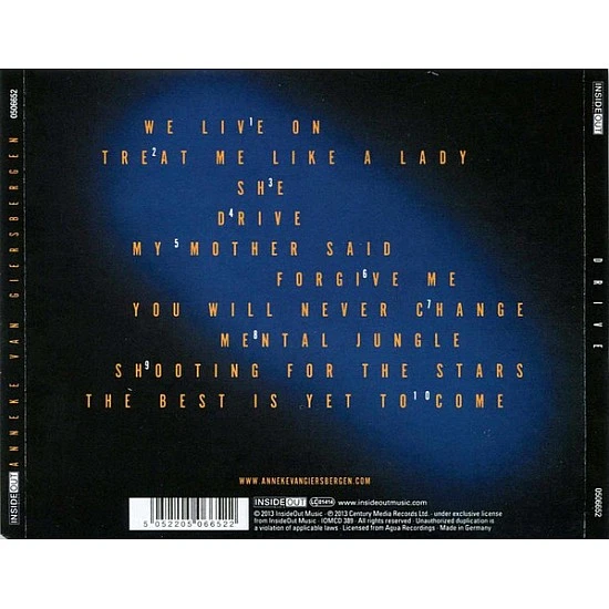 Anneke Van Giersbergen - Drive CD