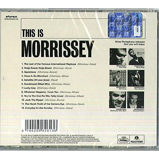 Morrissey - This Is Morrissey CD