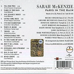 Sarah McKenzie - Paris In The Rain CD