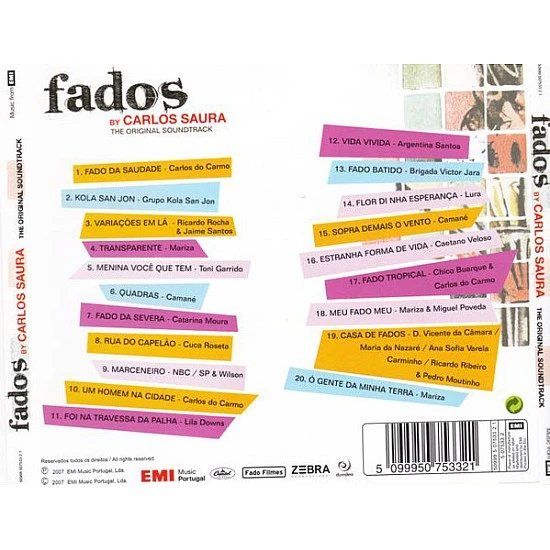 Fados By Carlos Saura The Original Soundtrack CD