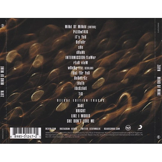 ZAYN - Mind Of Mine (Deluxe Edition) CD