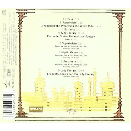 Camel - Mirage CD