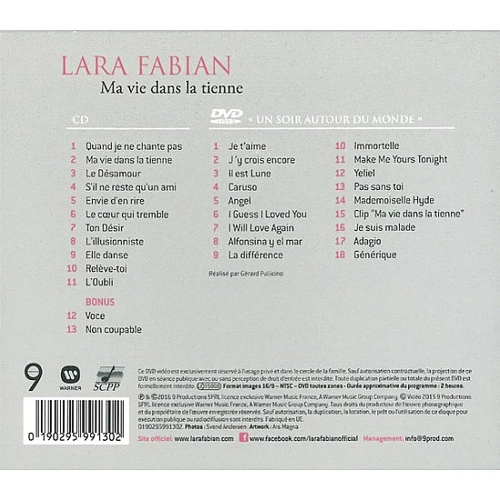 Lara Fabian - Ma Vie Dans La Tienne CD + DVD