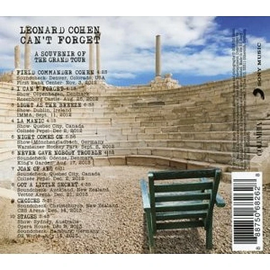 Leonard Cohen - Can't Forget: A Souvenir Of The Grand Tour CD