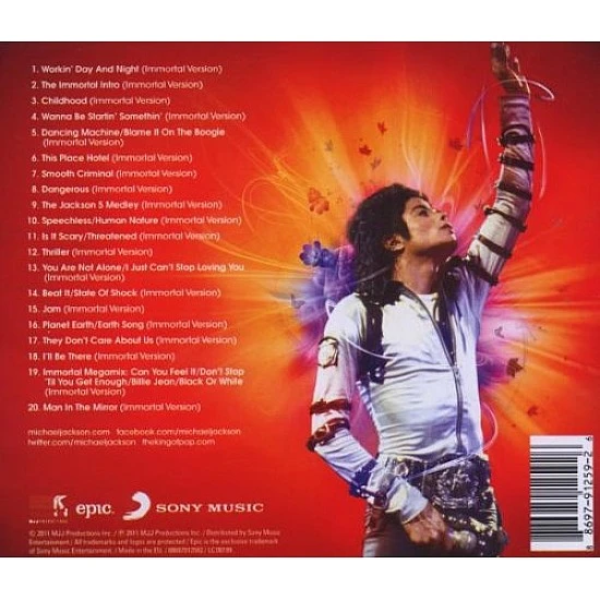 Michael Jackson ‎– Immortal CD