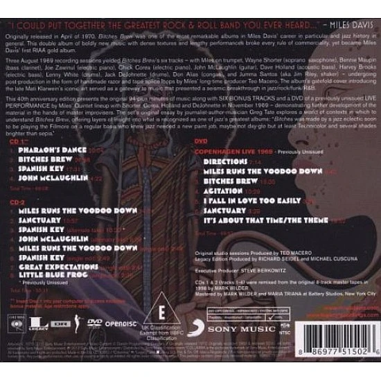 Miles Davis - Bitches Brew 2 CD + DVD