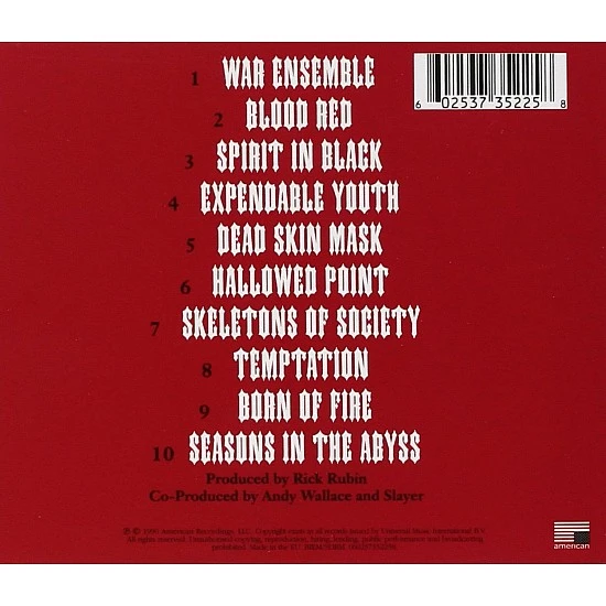 Slayer - Seasons In The Abyss CD
