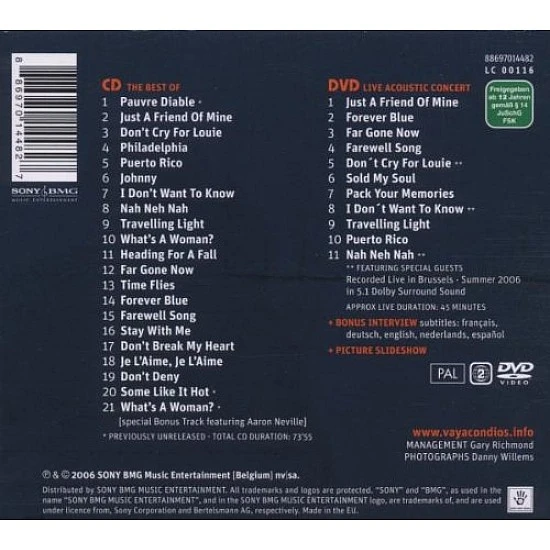 Vaya Con Dios - The Ultimate Collection CD+ DVD