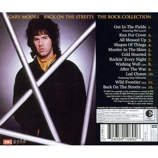 Gary Moore ‎– Back On The Streets The Rock Collection CD