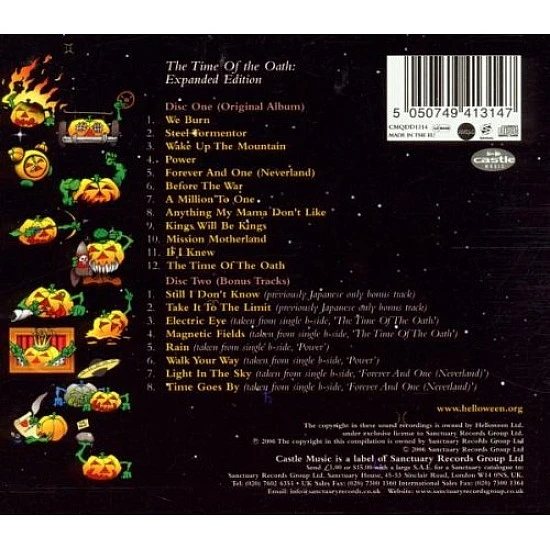 Helloween ‎– The Time Of The Oath (Expanded - Genişletilmiş) 2 CD
