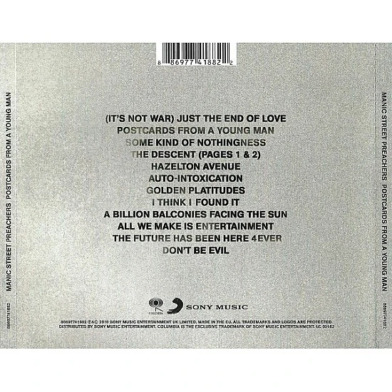 Manic Street Preachers - Postcards From A Young Man CD