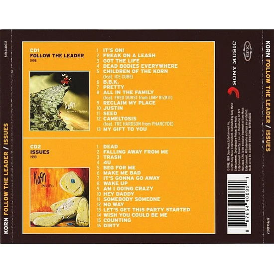 Korn - Follow The Leader / Issues 2 CD