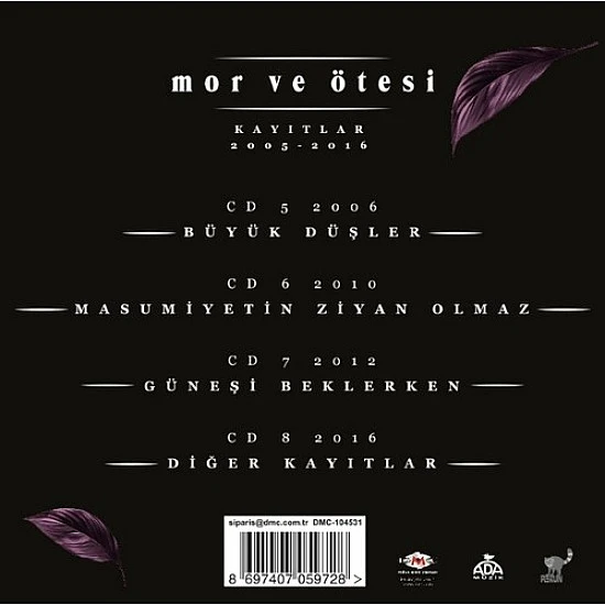 Mor ve Ötesi - Kayıtlar 2005-2016 4 CD Box Set