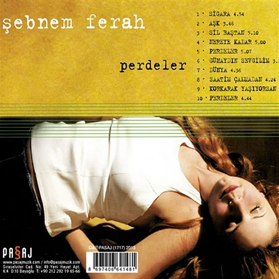 Şebnem Ferah - Perdeler ‎CD + Bonus VCD