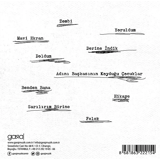 Adamlar - Dünya Günlükleri CD