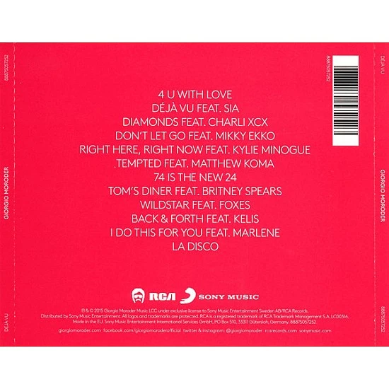 Giorgio Moroder - Deja Vu CD