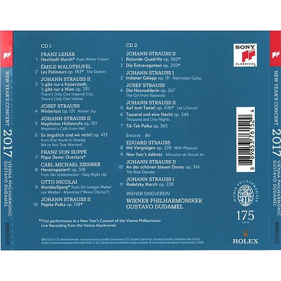 Wiener Philharmoniker - Neujahrskonzert 2017 / New Year's Concert 2017 CD