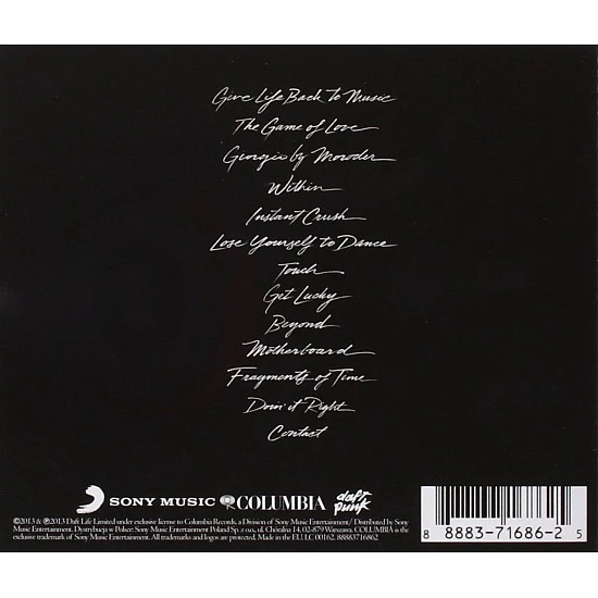 Daft Punk ‎– Random Access Memories CD