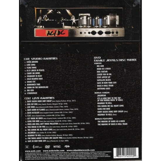 AC/DC ‎– Backtracks DVD + 2 CD