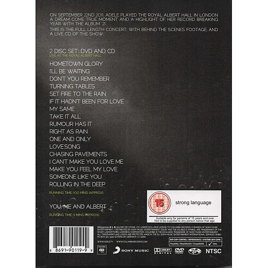 Adele - Live At The Royal Albert Hall DVD + CD