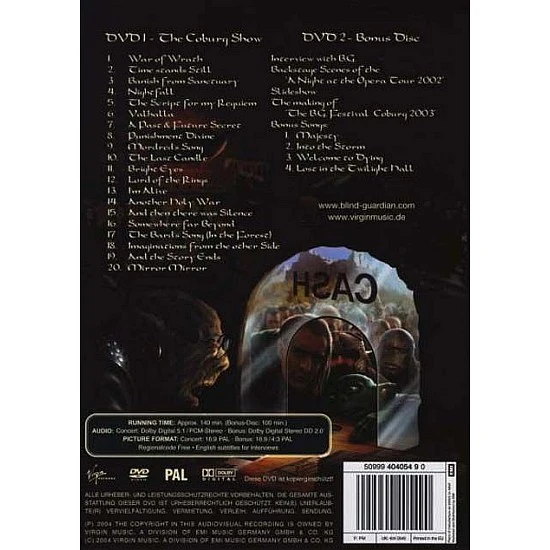 Blind Guardian ‎– Imaginations Through The Looking Glass 2 DVD (PAL)