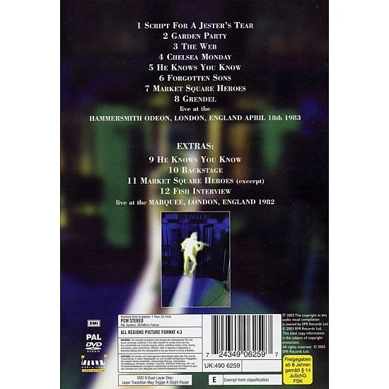 Marillion ‎– Recital Of The Script DVD (PAL)